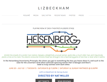 Tablet Screenshot of lizbeckham.com